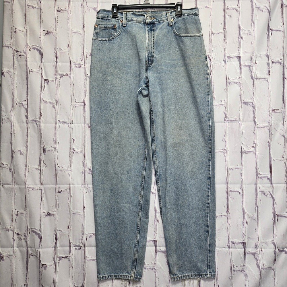 Levis 560 Comfort Fit Jeans Mens 34x34 Light Wash Blue Denim Tapered Leg Vintage
